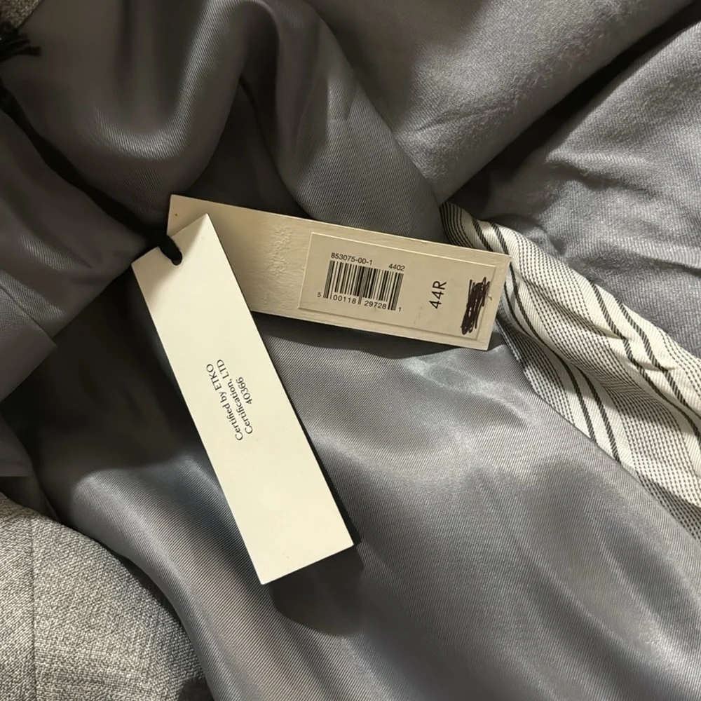 NWT! Banana Republic Light Gray Signature Italian Rustico Suit Jacket  💎